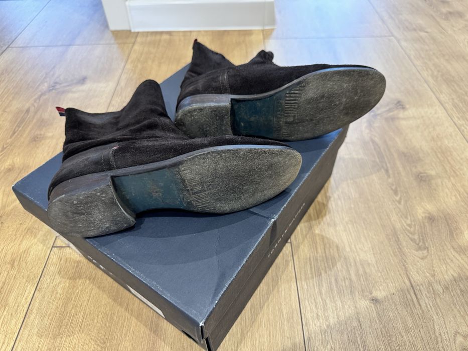 Botki damskie zamszowe Tommy Hilfiger