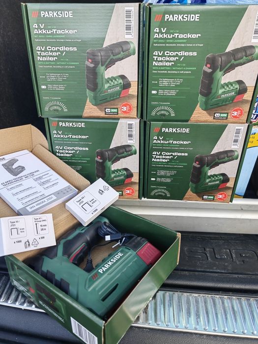 Акумуляторний степлер Parkside PAT 4 6D /аккумуляторный