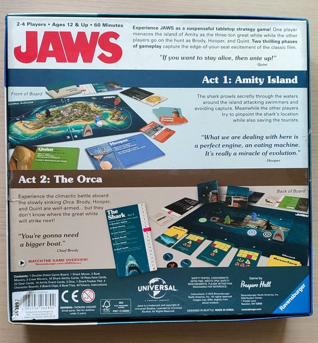 Настольная игра Ravensburger Челюсти / Щелепи / Jaws