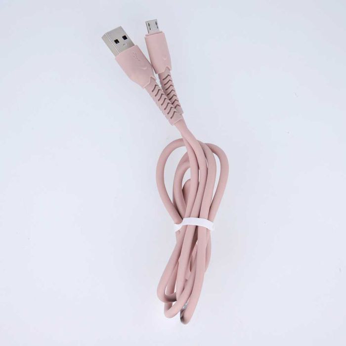 Kabel Maxlife MXUC-04 USB - microUSB 1,0m 3A różowy