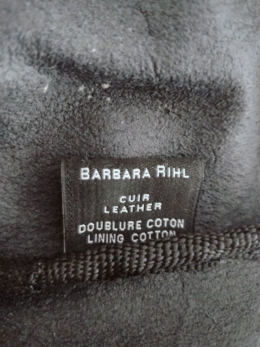 Torebka skóra naturalna z aplikacjami  Barbara Rihl - Paris