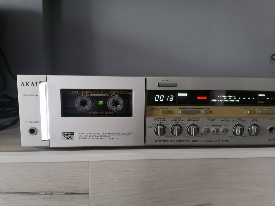 AKAI GX-F51 stereo cassette deck. Кассетная дека.