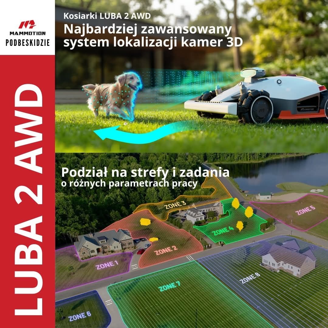 Robot 4x4 GPS  Mammontion Luba 2 3000X raty 0% GARAŻ GRATIS!
