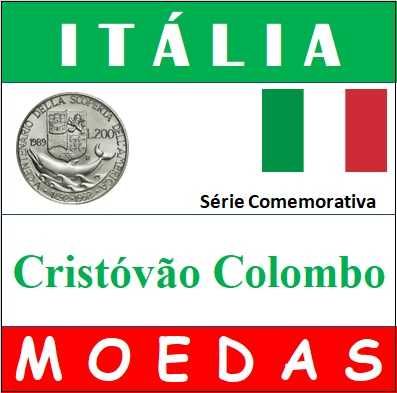 Moedas - - - Itália - - - "Cristóvão Colombo"