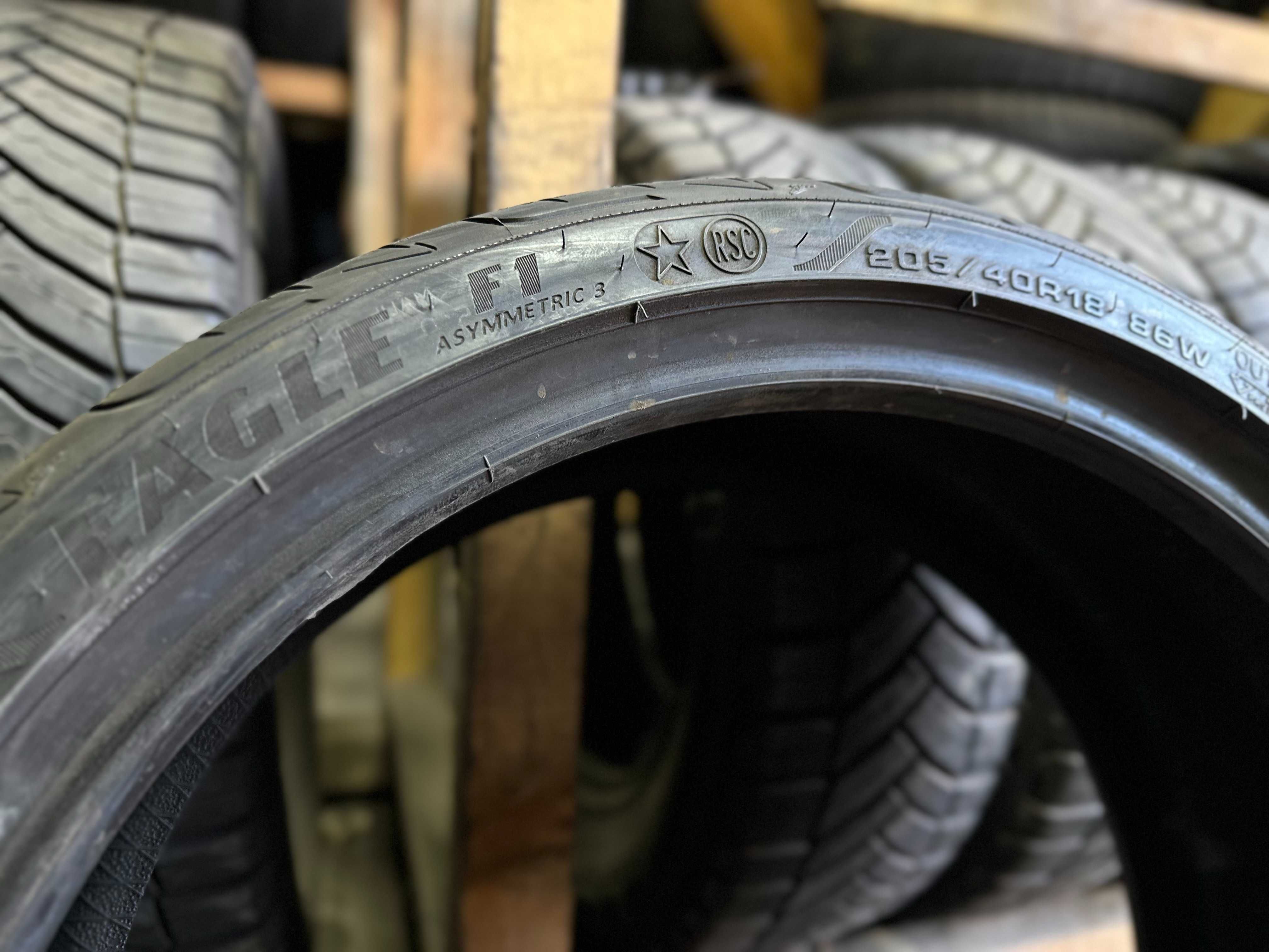 Шини літо 205/40R18 Goodyear Eagle F1 Asym.3 6mm ранфлет