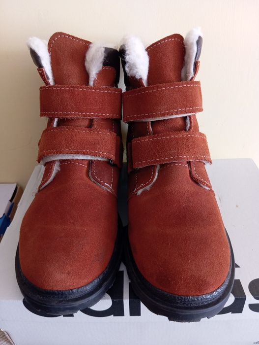 Стильні зимові чобітки черевики унісекс 35 розмір 22 см устілка с