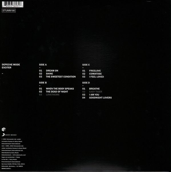 Вінілова платівка -Depeche Mode – Exciter