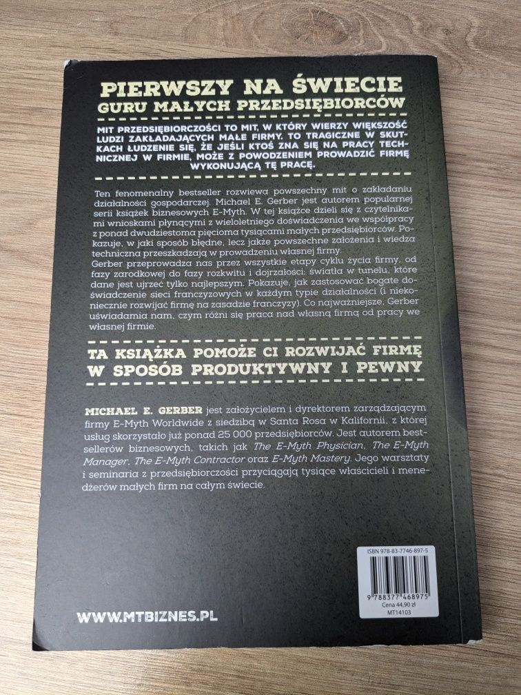 Książka Mit przedsiębiorczości Michael E. Gerber