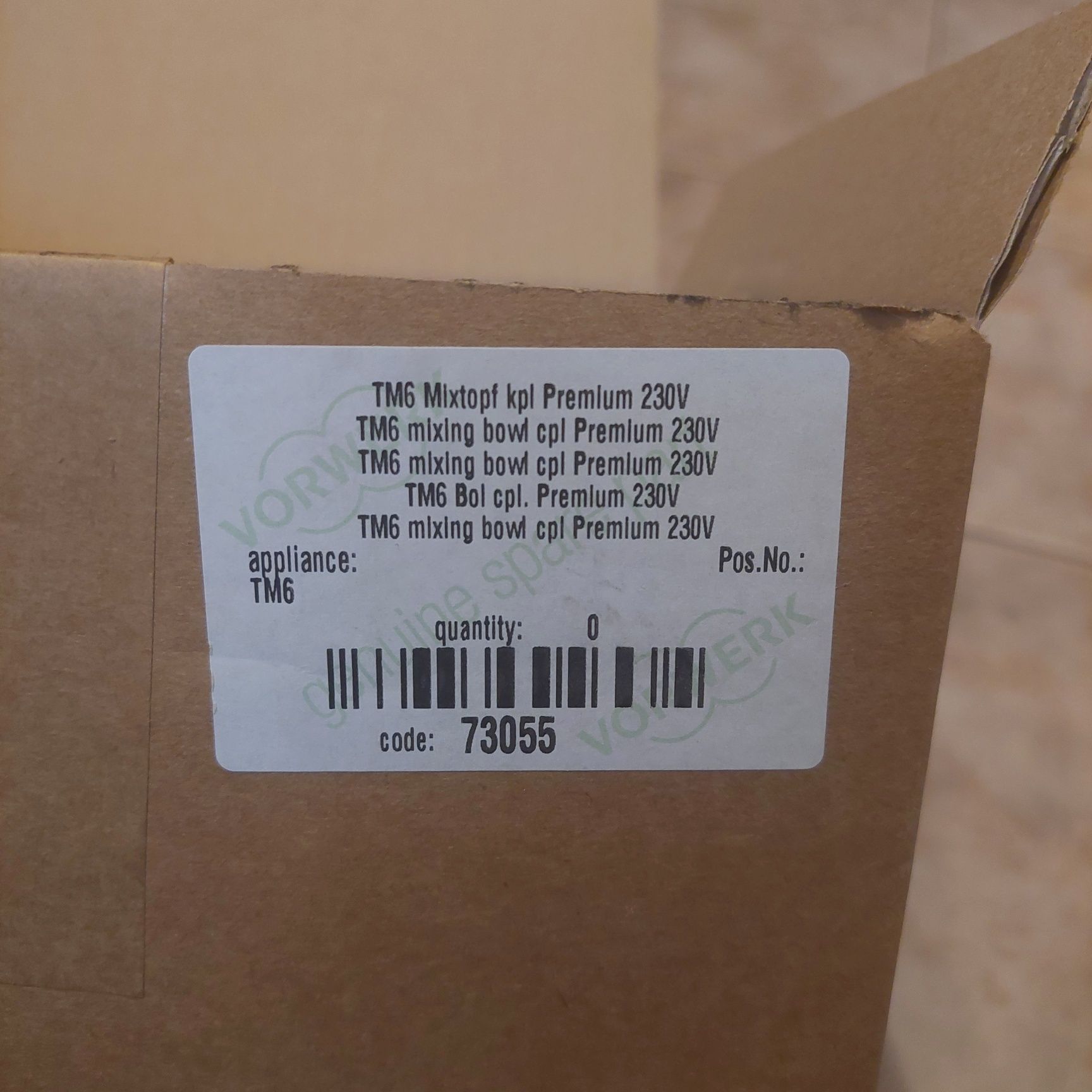 Naczynie miksujące Thermomix TM6 nowe nie używane.