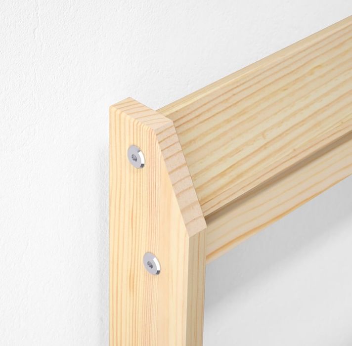 NEIDEN Estrutura de cama, pinho, 90x200 cm