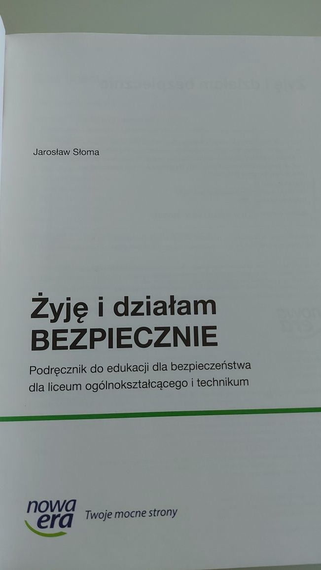 Żyję i działam bezpiecznie Jarosław Słoma