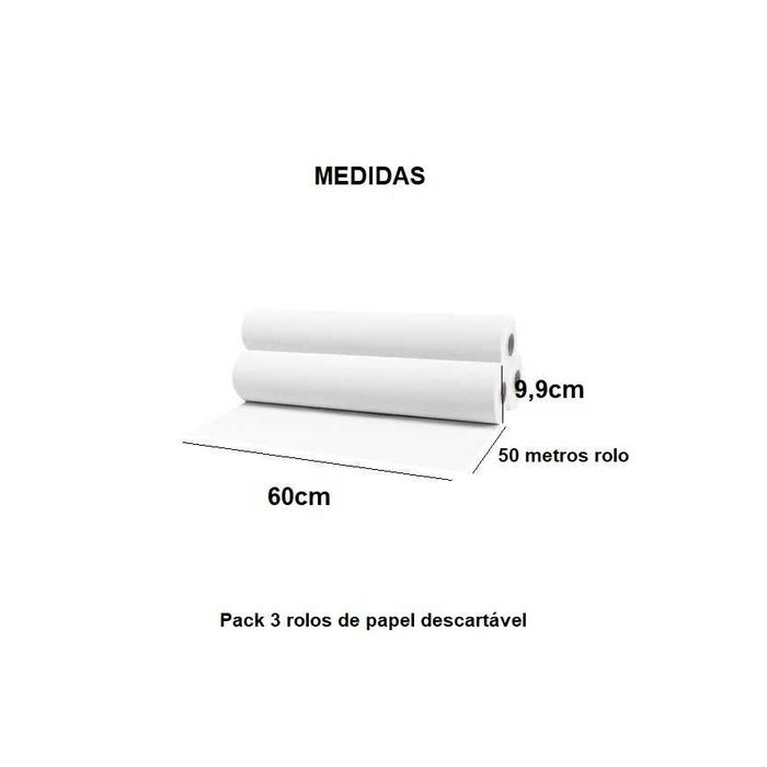 Pack 3 Rolos de Marquesa 60CM X 50M 38GR