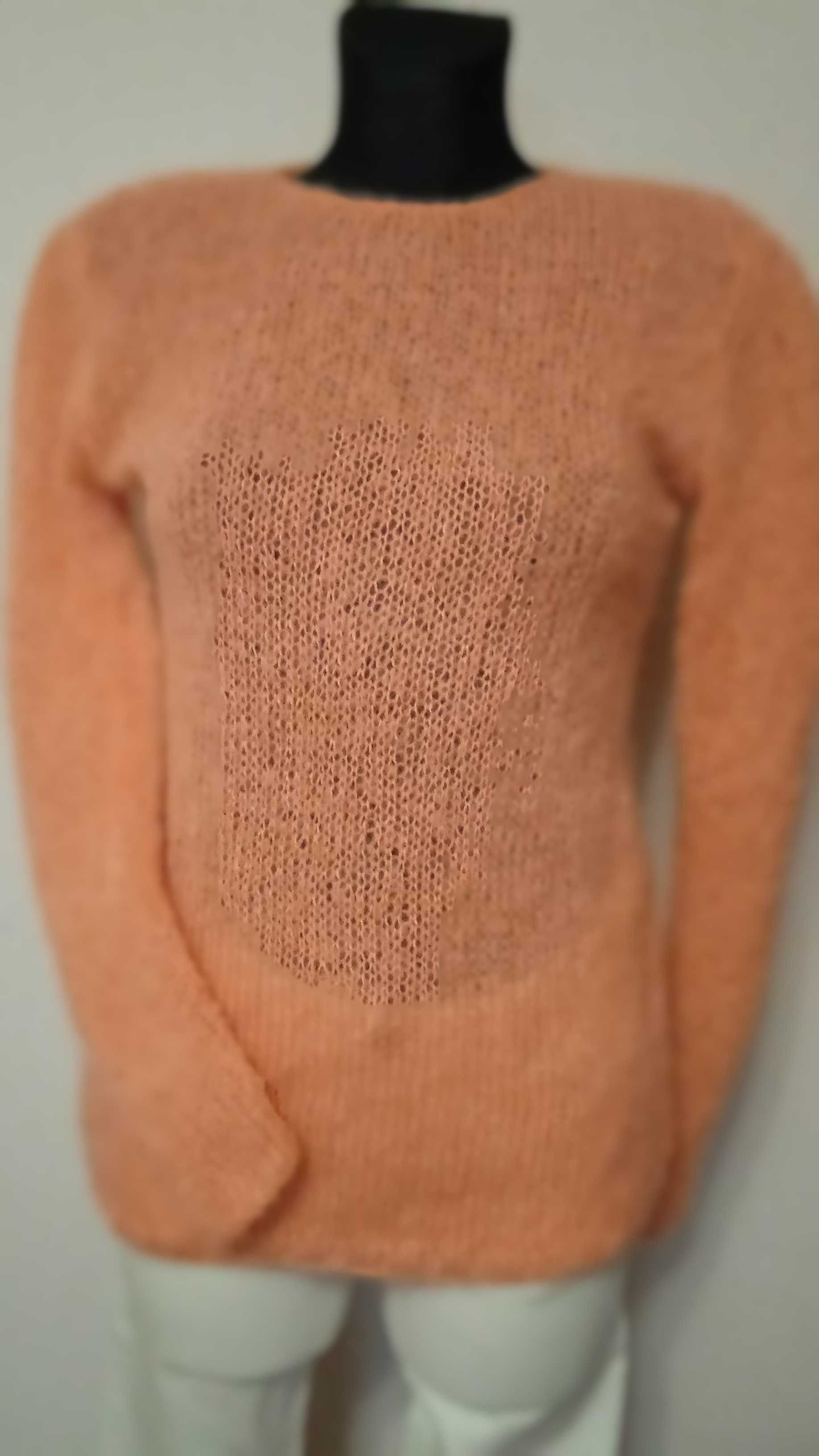 Sweter moher 65 %  ręczna robota S/M