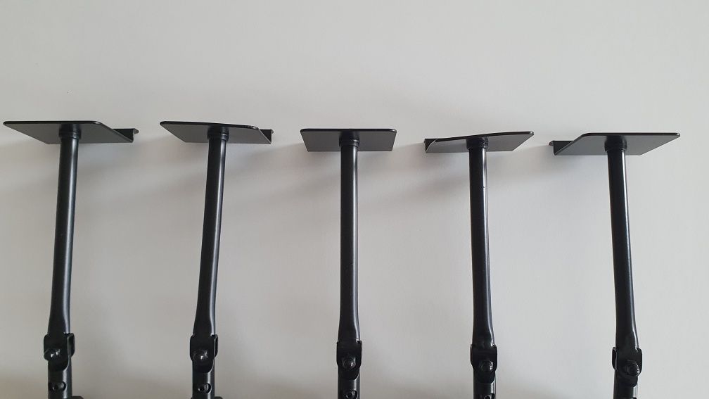 5x Hercules GSP40SB uchwyt wieszak ścienny na gitarę