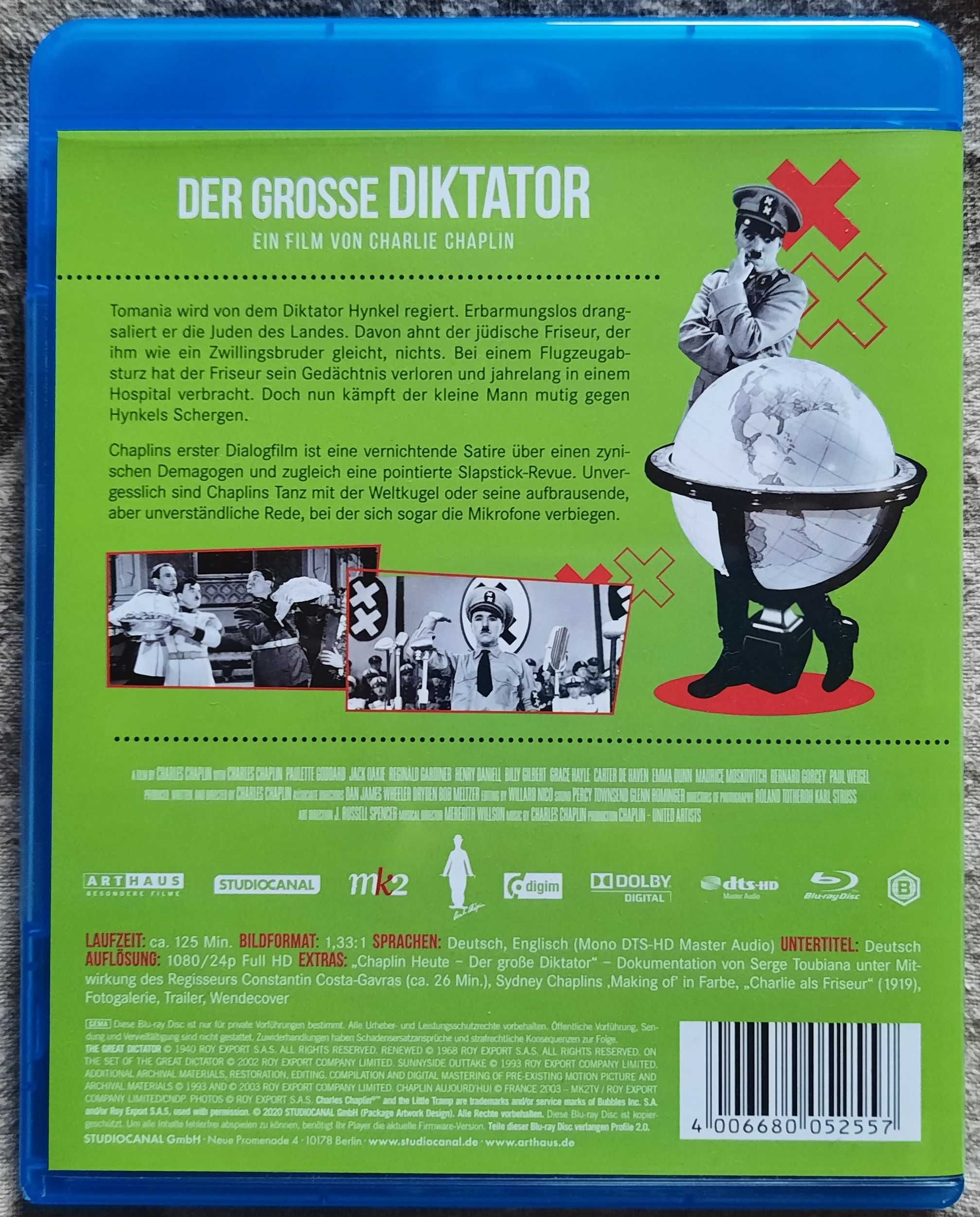 Dyktator Blu-Ray Charlie Chaplin bez PL