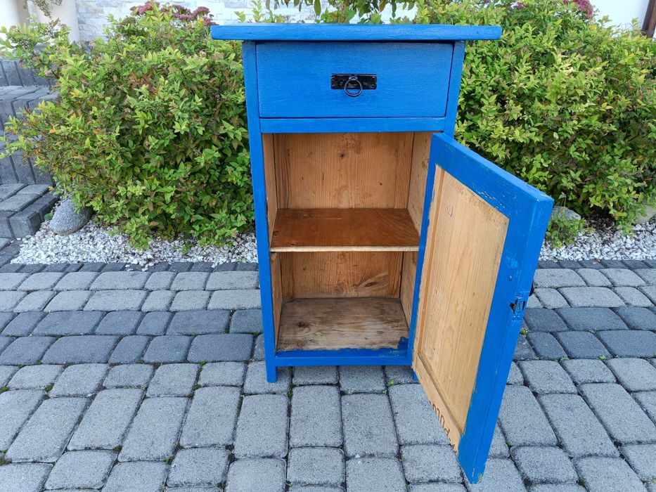SZAFKA drewniana stara / Nakaslik 50x30 wys 80cm / Szafka nocna antyk