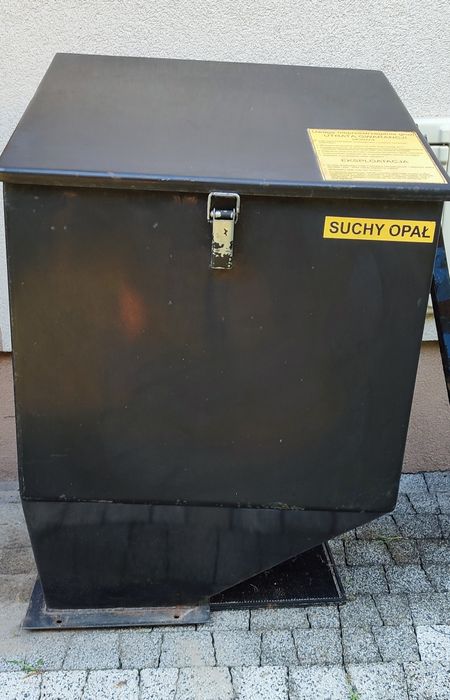 Kosz zbiornik na opał do pieca z podajnikiem