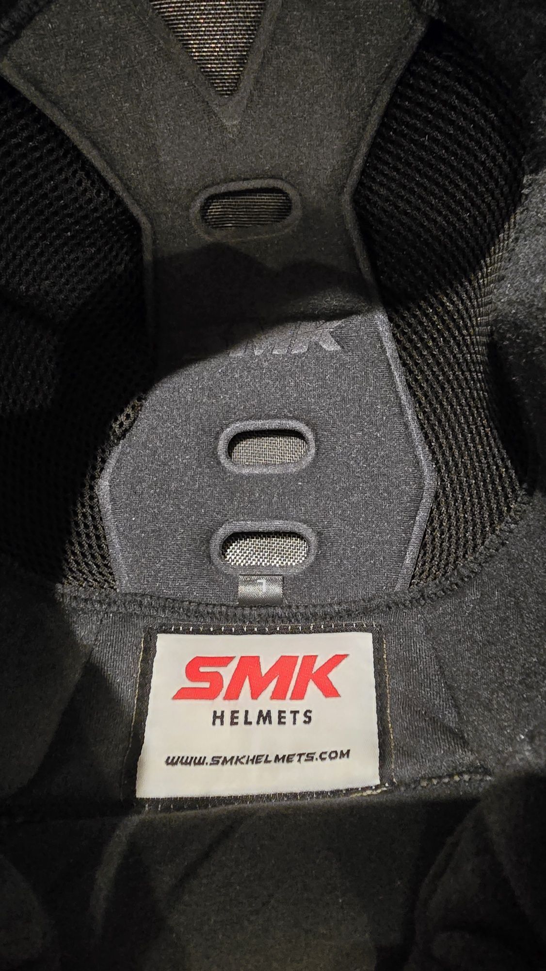Capacete SMK modular + intercomunicador