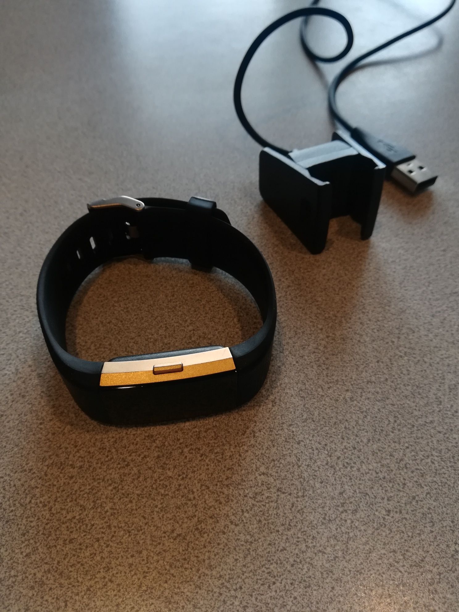 Smartband Fitbit charge 2 Gold opaska ładowarka