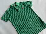 SuperDry _ Zielona koszulka polo w paski rozmiar M