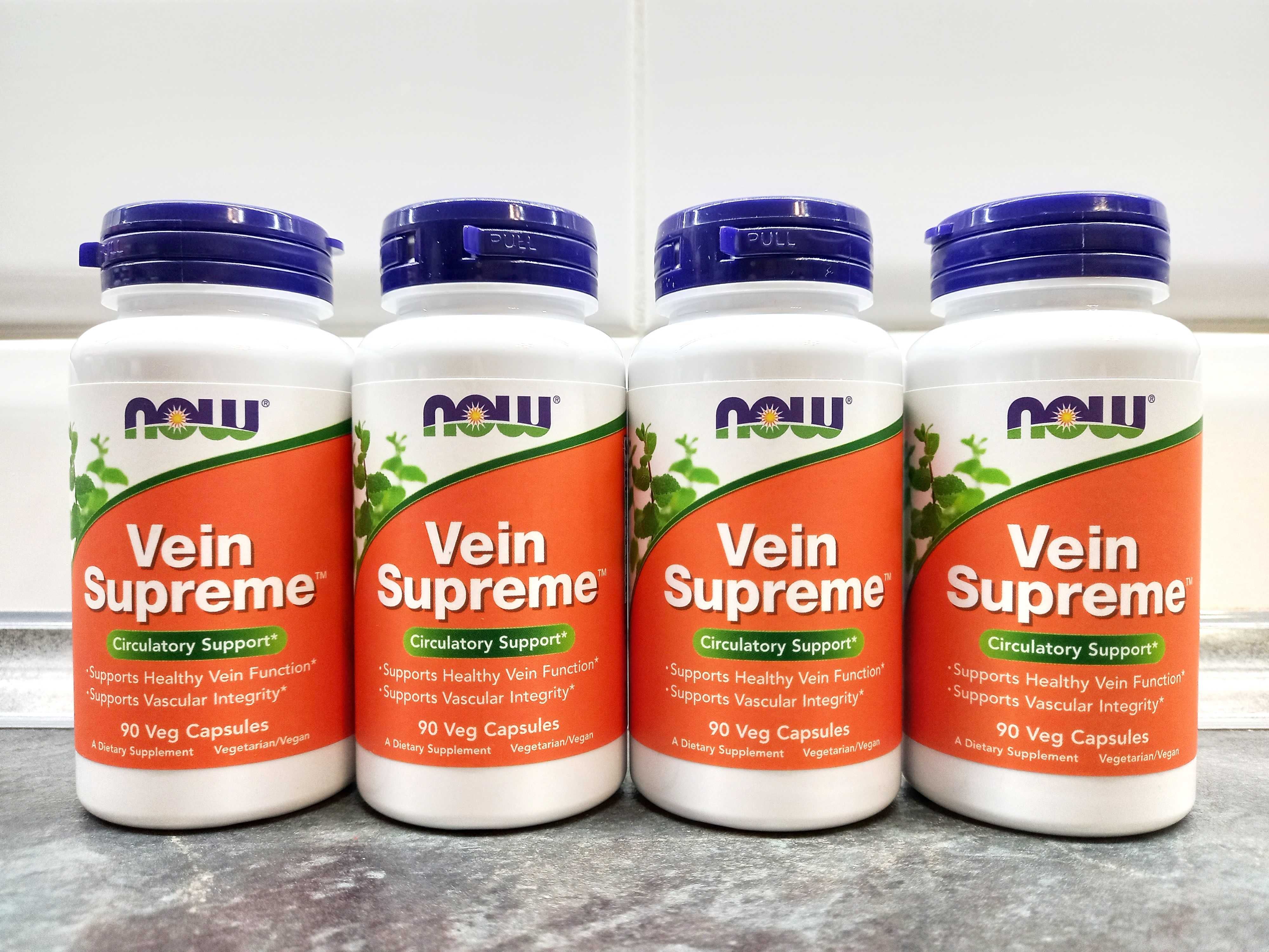 Now Foods, Vein Supreme (90 капс.), для вен, для сосудов, от варикоза