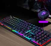 KLAWIATURA + MYSZKA GAMINGOWA dla gracza podświetlana led rgb *nowe*
