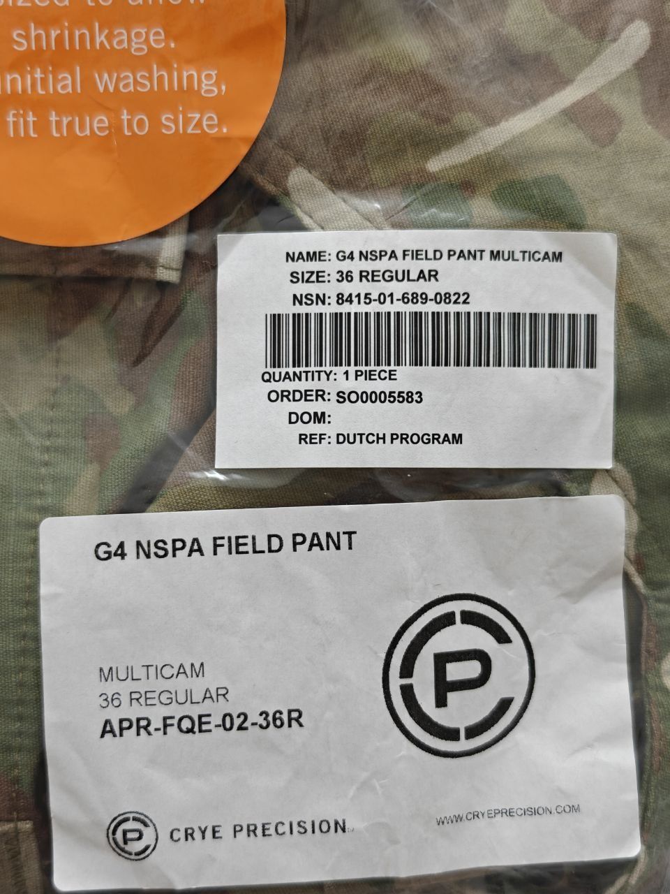 Штани Crye Precision G4 NSPA Field Pant Multicam (оригінал!!)