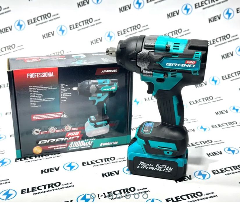 Набор GRAND №3 PROF Шуруповерт+Болгарка+Гайковерт (3в1)