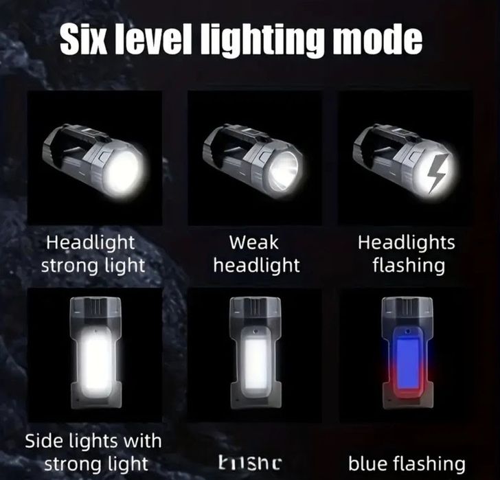 Latarka reflektorowa ładowana