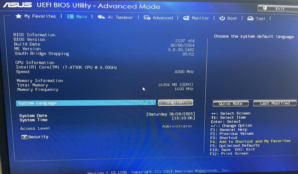 i7-4790k+материнка asus b85-plus+16озу