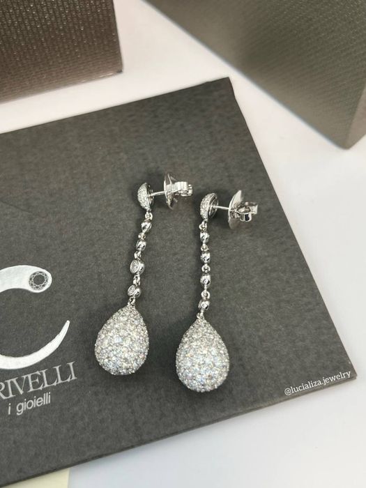Сережки CRIVELLI Оригінал Біле золото