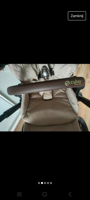 Cybex priam beige simple flowers 2.0 Gondola stelaz i spacerówka