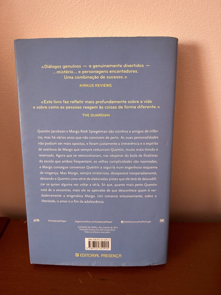 Livro Cidades de Papel