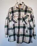 Zielona katana w kratę, oversize S,M,L, ciepła, z kieszeniami,