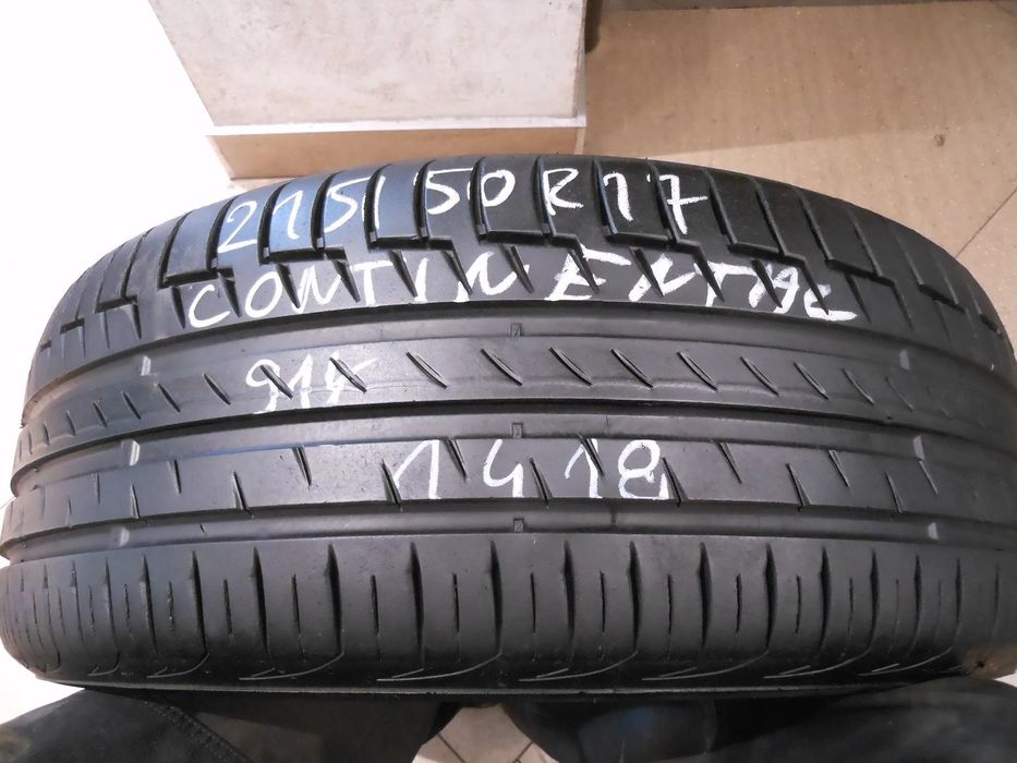 Opona 215/50r17 continental premium contact 6  6,9mm lato
