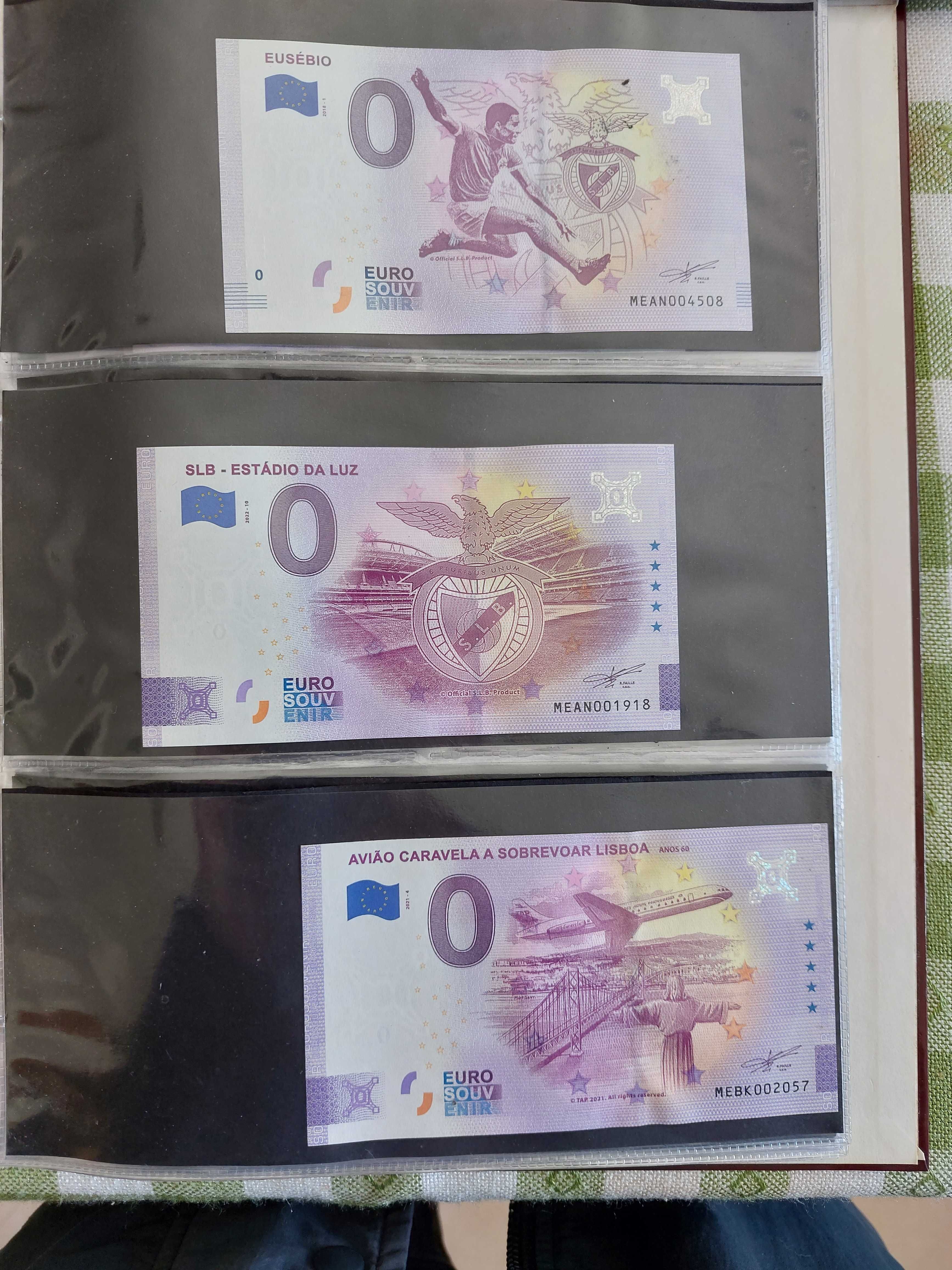 Notas Souvenir 0 Zero euros Portugal