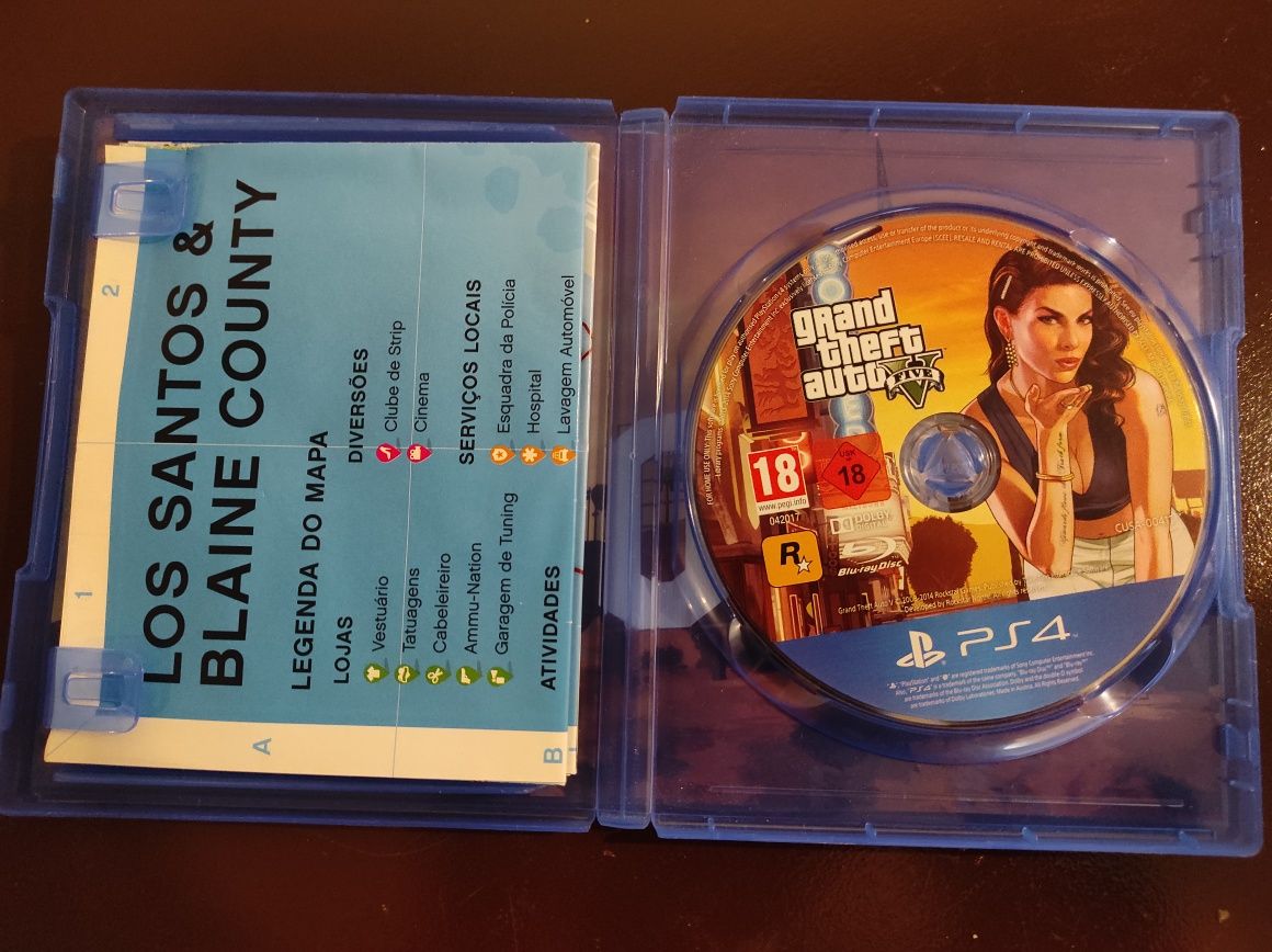 PS4 GTA V c/ mapa