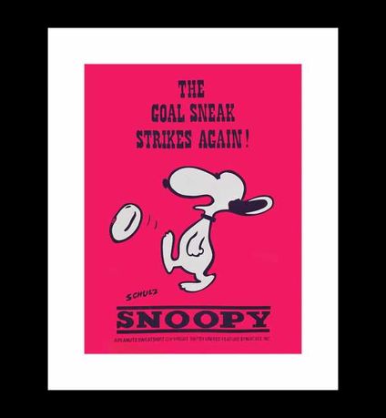 Plakat Snoopy, Różowy