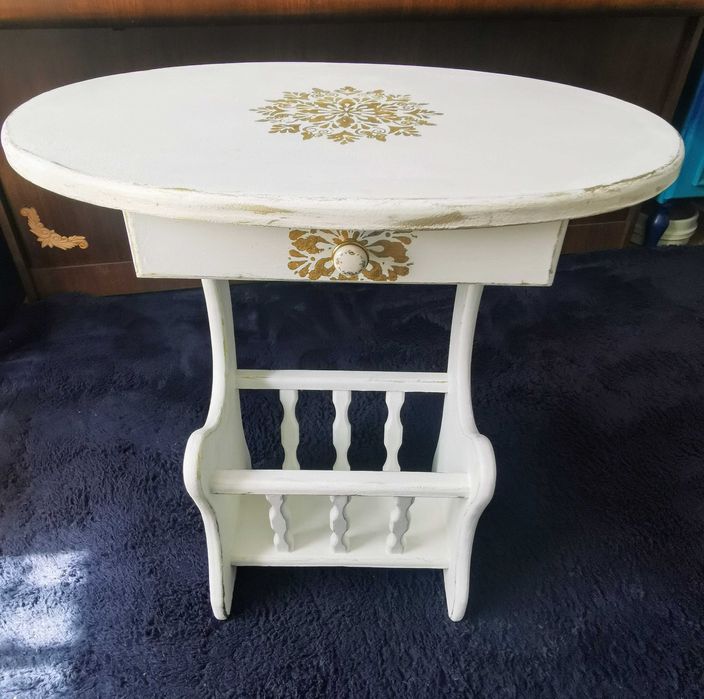 Stolik nocny, gazetnik, szafka stylizowana