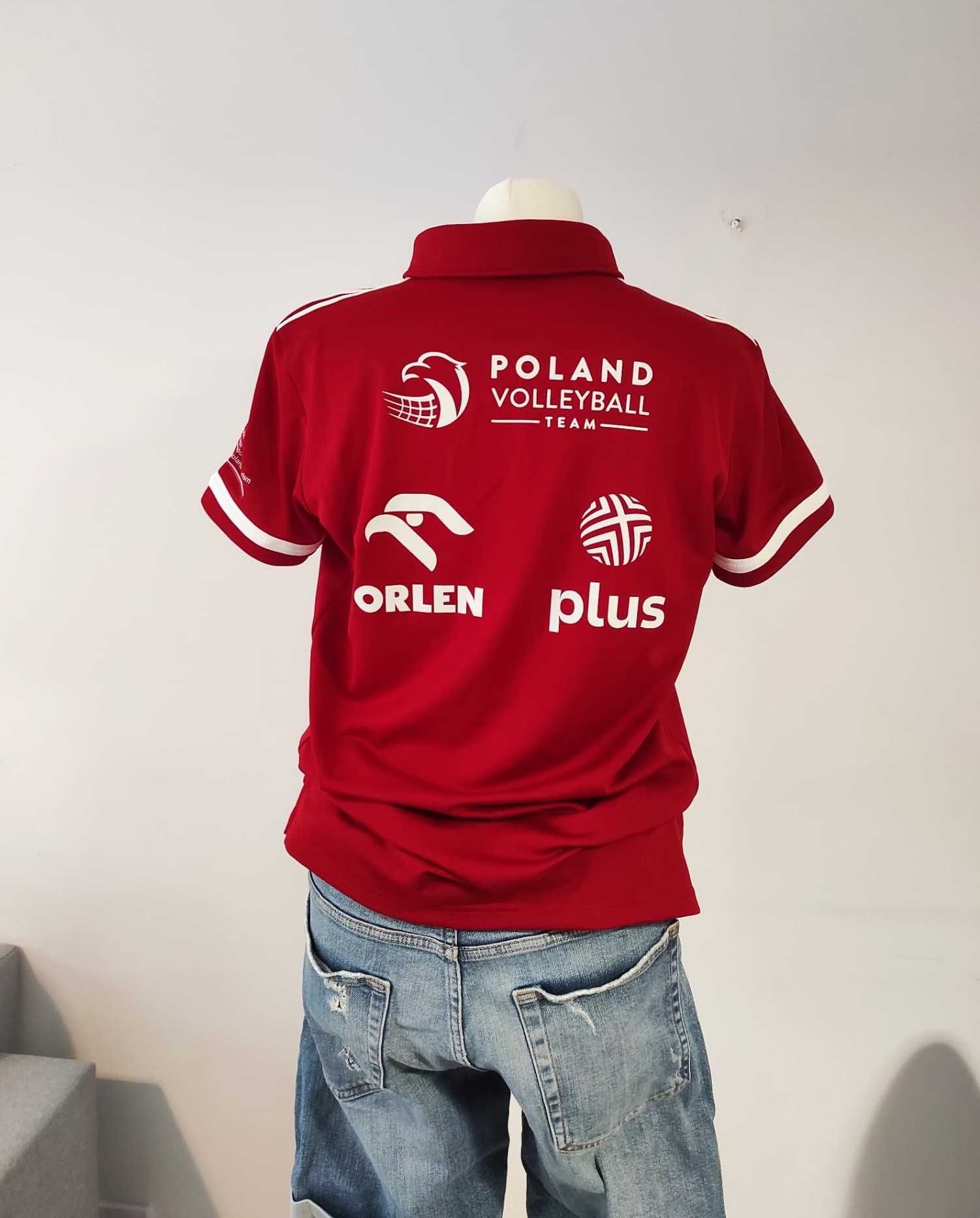 Koszulka Polo, Adidas, nowa, reprezentacja Polski, siatkówka