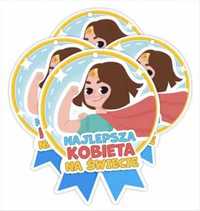 Medal papierowy - Najlepsza kobieta 4szt