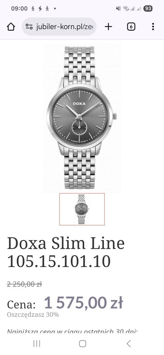 Zegarek damski Doxa apart