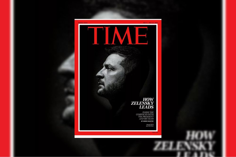 Журнал Time Magazine 2022. Володимр Зеленський