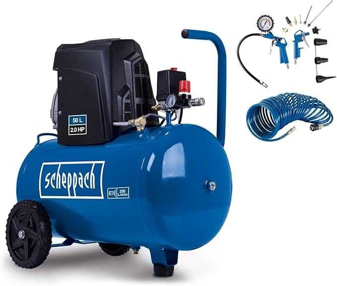 Компресор Scheppach HC63 10 бар| 1500 Вт | 50 л (Німеччина)