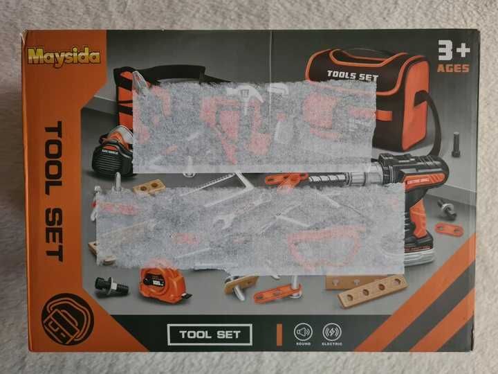 Zestaw narzędzi dla dzieci, do majsterkowania w torbie na ramię