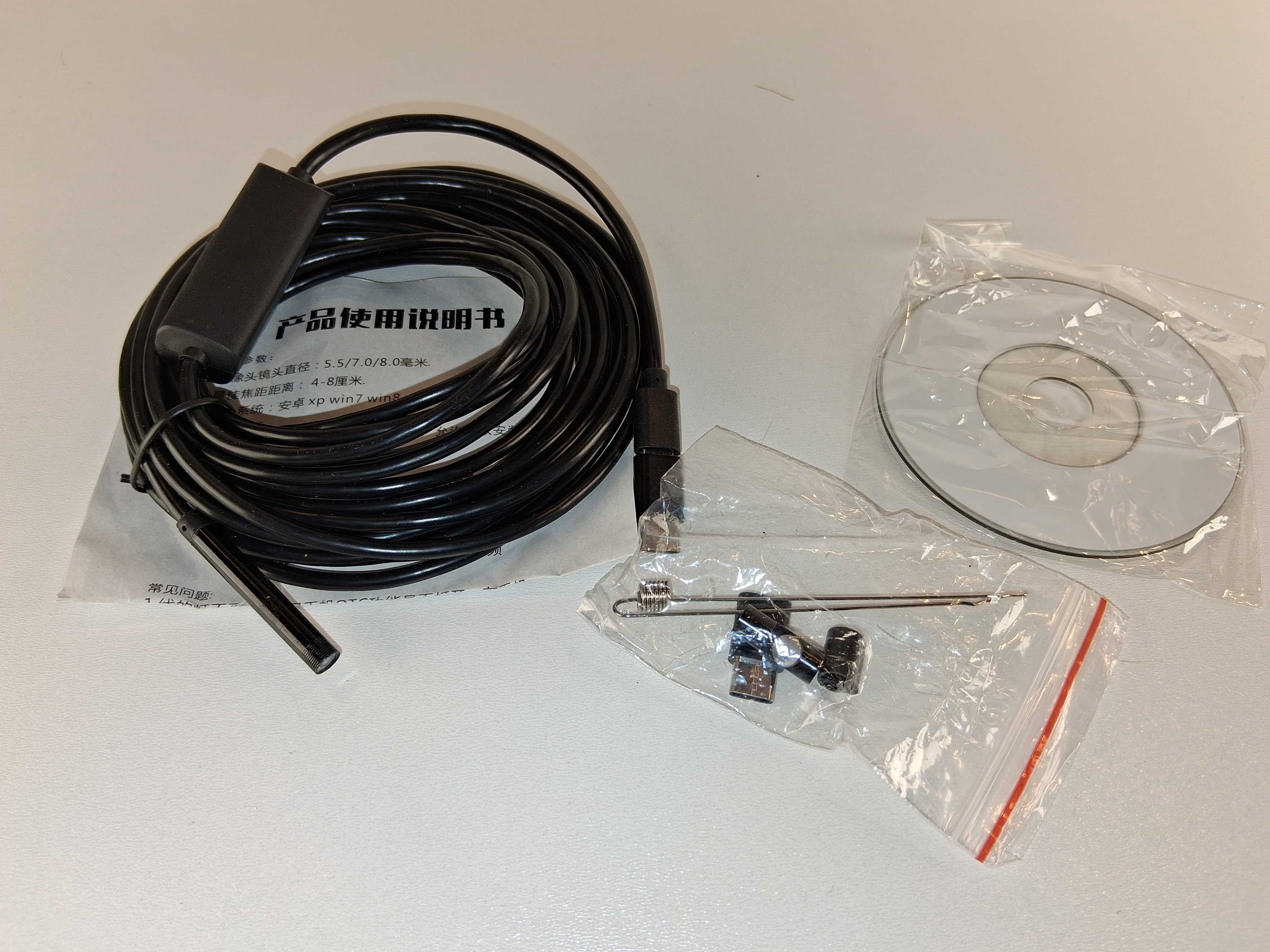 Y165 Kamera Endoskopowa USB-C Do Telefonu Inspekcyjna LED