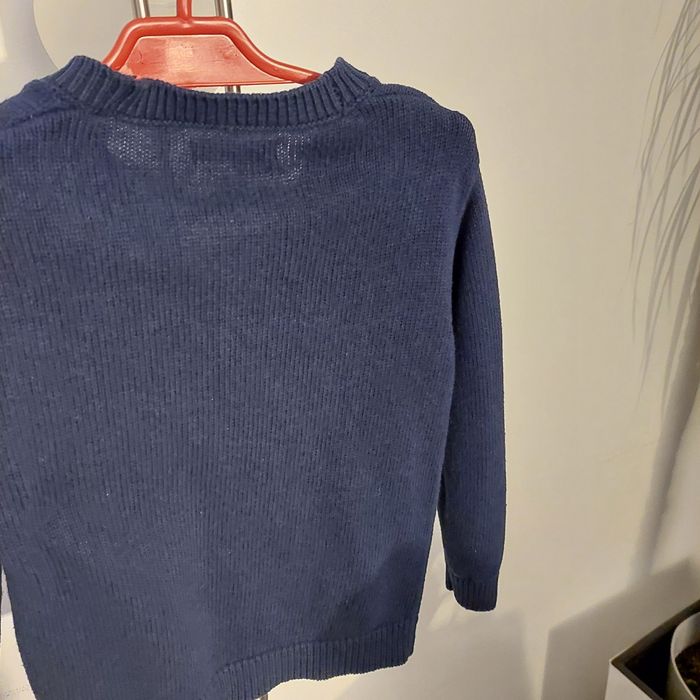 Sweter 110 cm granatowy