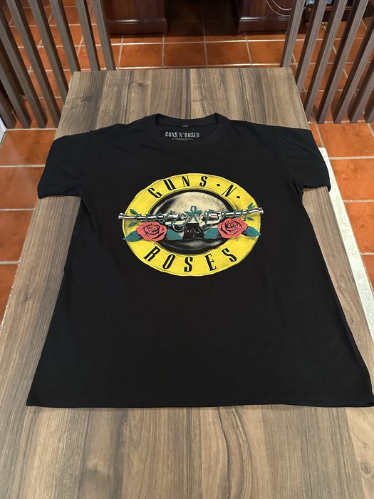 T-shirt de Rock Preta Guns n’ Roses [Original]