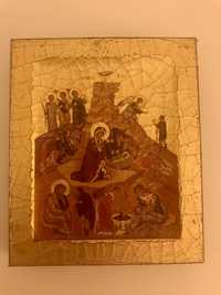 Icone em Madeira e Folha de Ouro - Presepio