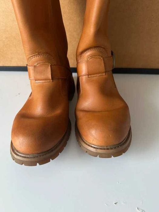 Timberland skórzane ocieplane boots 40 | brązowe, klasyczne